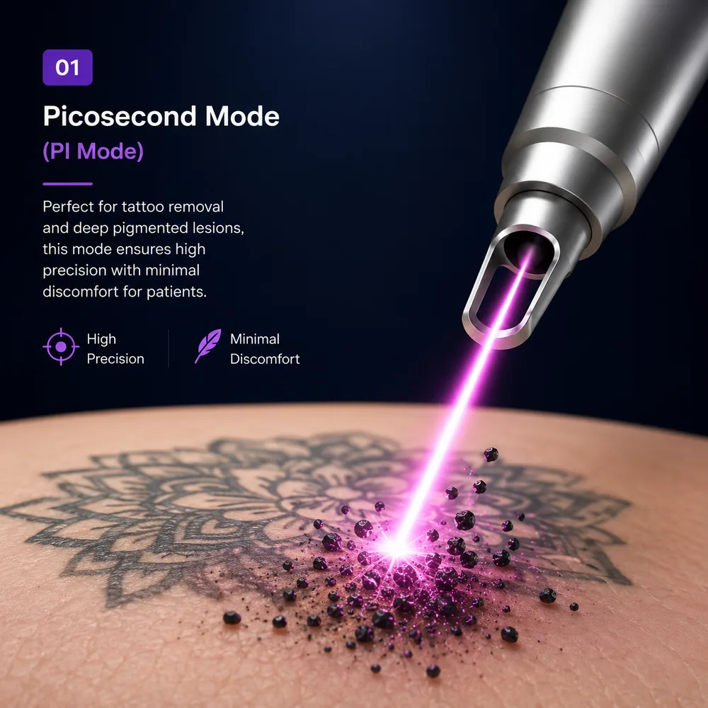 Pi-Code Tattoo Removal Result