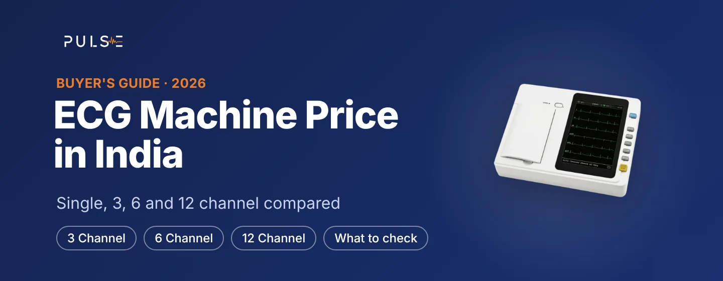 ECG machine price in India: 3, 6 and 12 channel