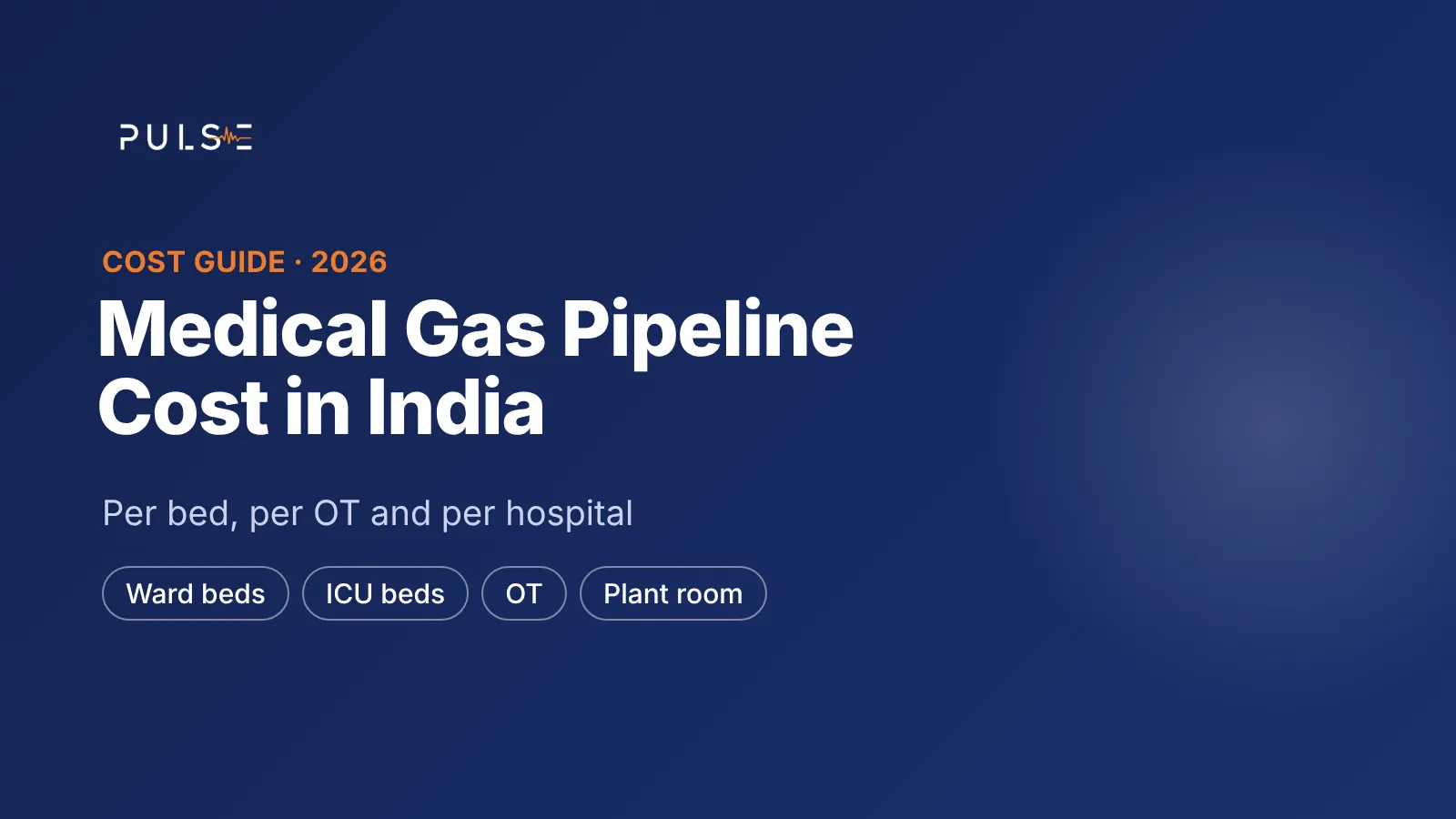 Medical Gas Pipeline Cost in India