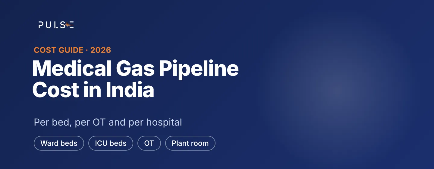Medical gas pipeline cost in India
