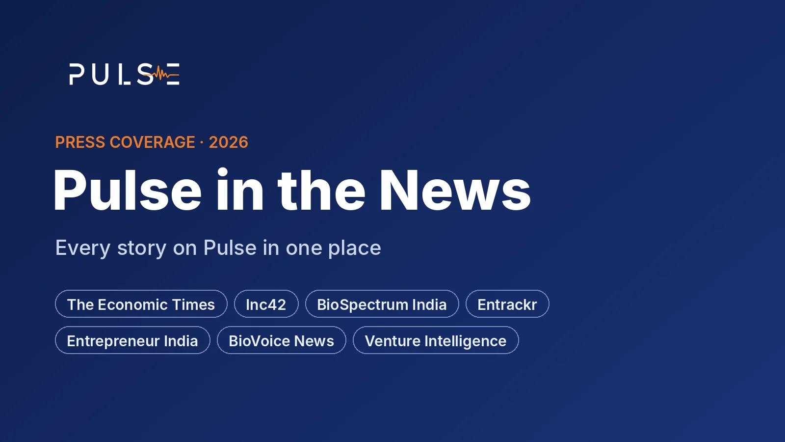 Pulse in the News: press coverage of Pulse in 2026