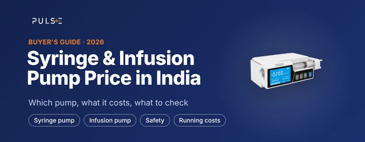 Syringe pump and infusion pump price in India