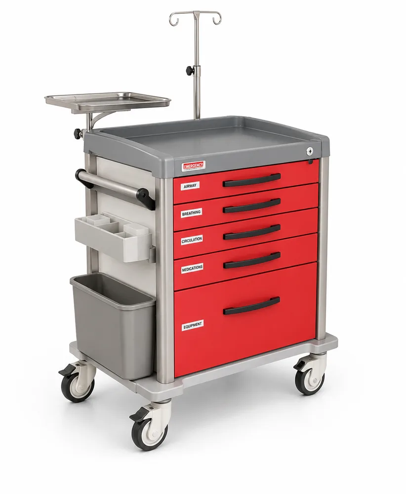 Crash Cart with Drawers